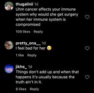 Netizens weigh in on Bhad Bhabie's cancer diagnosis (Image via Instagram/@thejasminebrand)